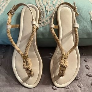 Summer is here ! Cute nautical Michael Kors sandals, size 8 , barely worn